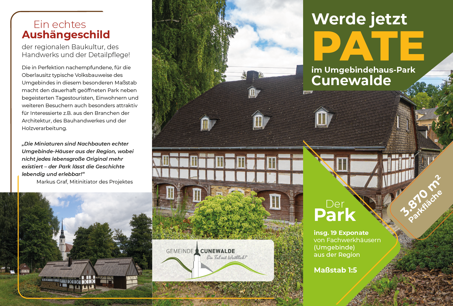 Übersichtskarte des Umgebindehausparks Cunewalde